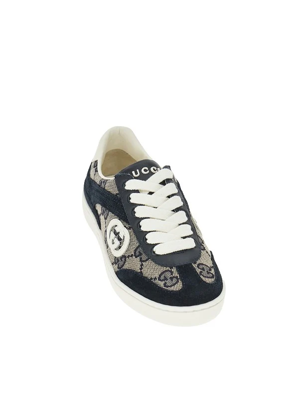 Gucci Black Low Top Sneakers - Image 2