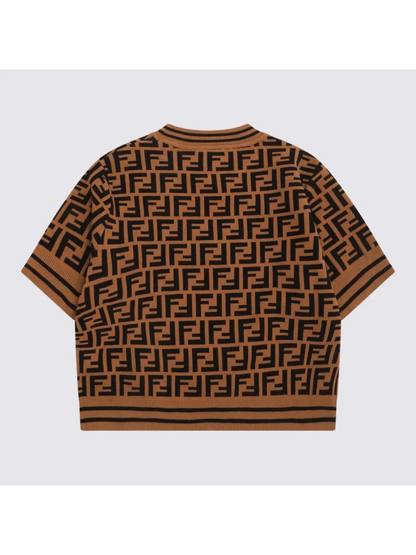 Fendi Brown Half Sleeve - Image 2