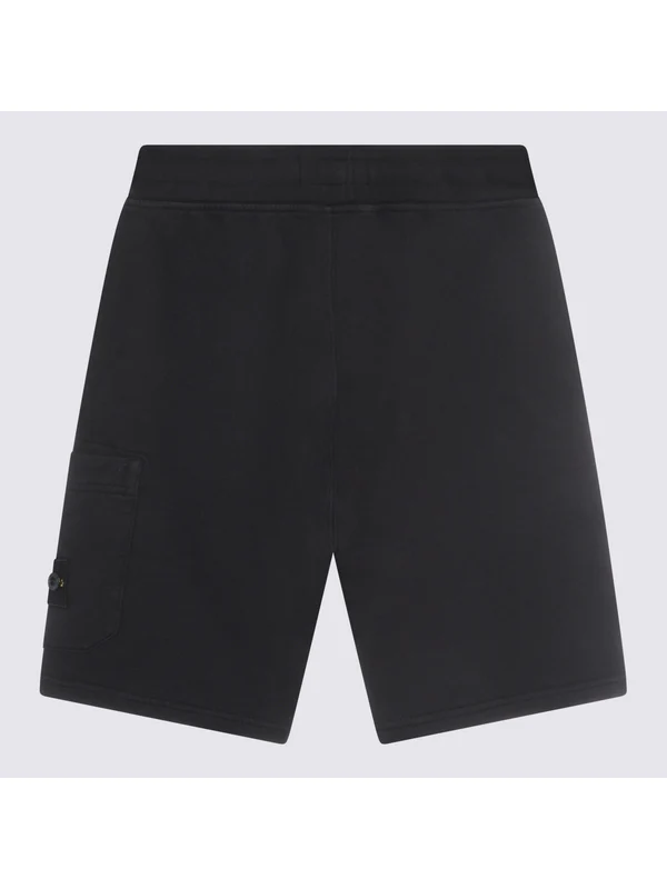 Stone Island Black Shorts - Image 2