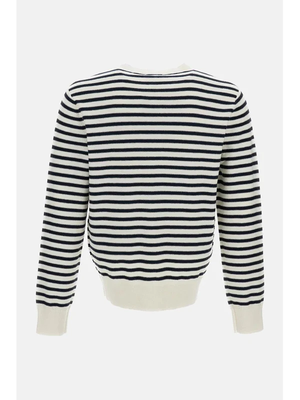 A.P.C. Navy Striped Knitted - Image 2