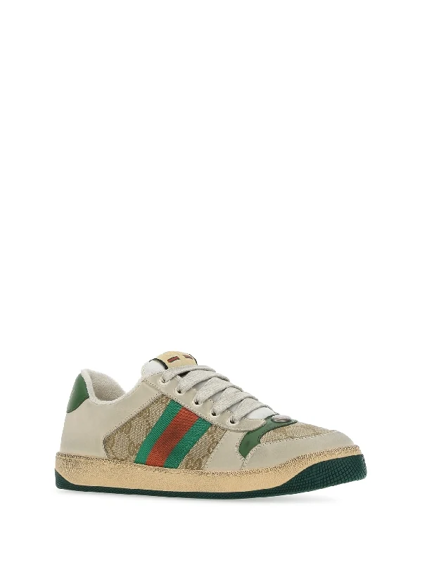 Gucci Beige Low Top Sneakers - Image 2