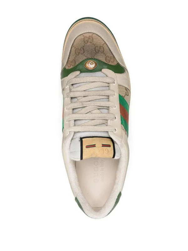 Gucci Beige Low Top Sneakers - Image 2