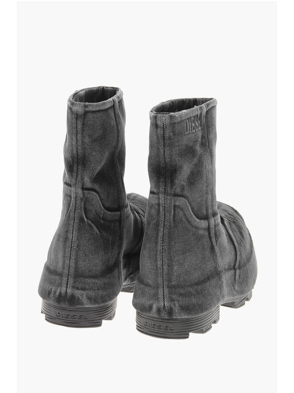 Diesel Grey Ankle Boots - Image 3