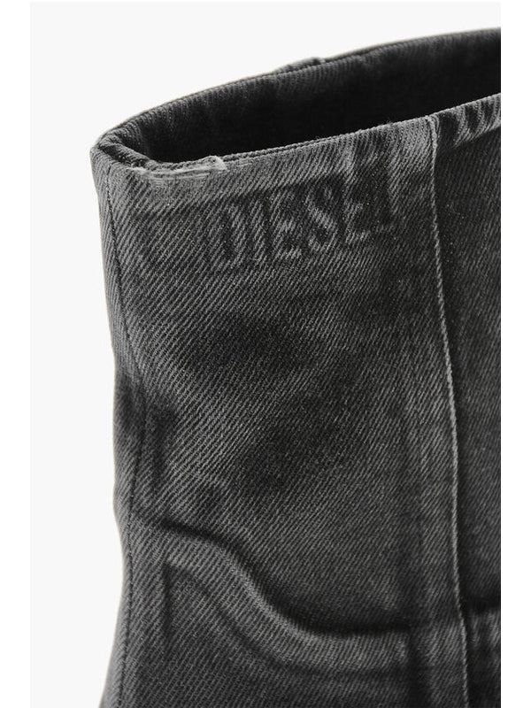 Diesel Grey Ankle Boots - Image 5