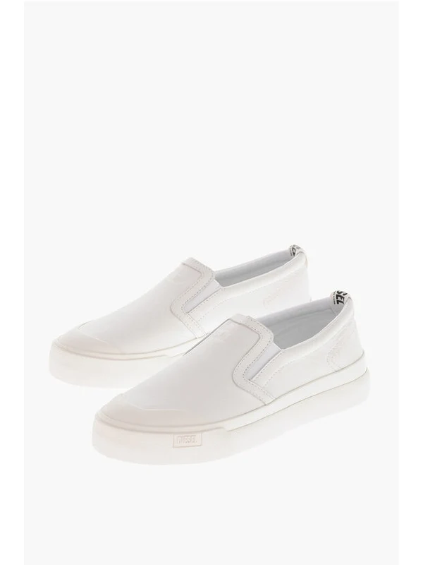 Diesel White Low Top Sneakers - Image 2