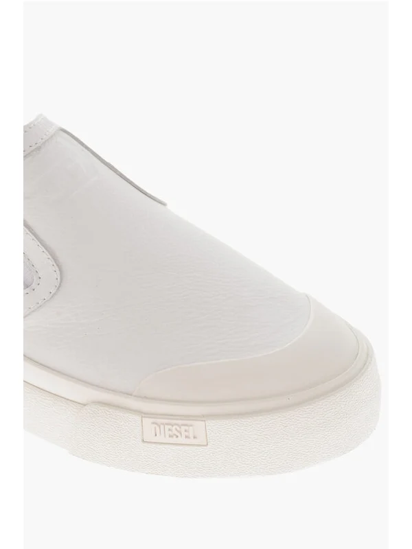 Diesel White Low Top Sneakers - Image 4