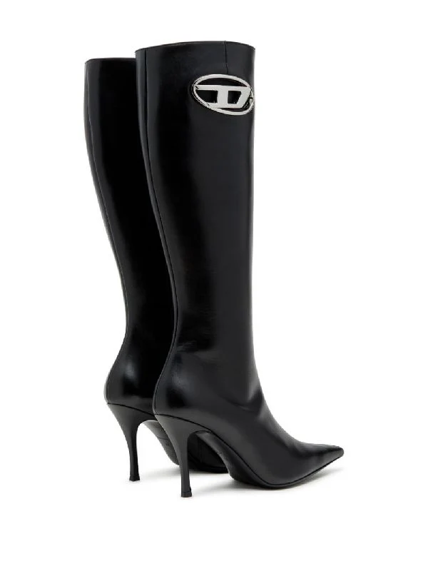Diesel Black High Boots - Image 3