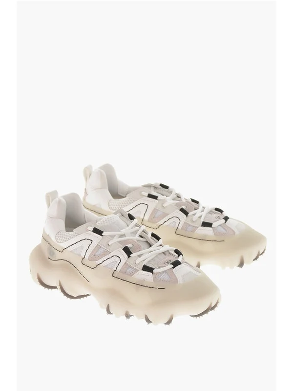 Diesel White Low Top Sneakers - Image 2