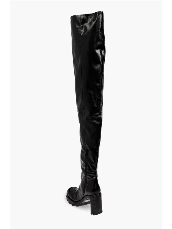 Diesel Black High Boots - Image 3