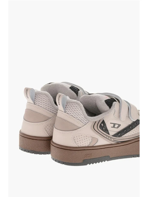 Diesel Beige Low Top Sneakers - Image 3