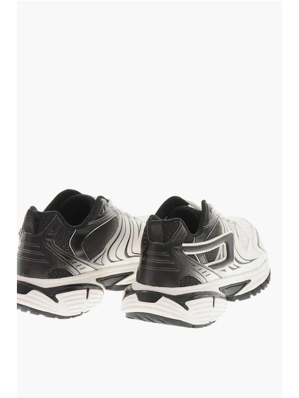 Diesel Black White Low Top Sneakers - Image 3