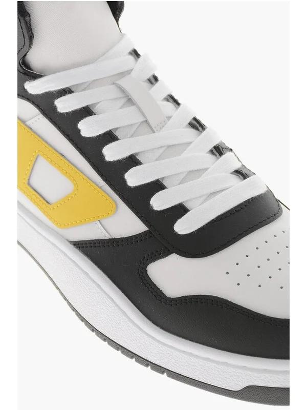 Diesel White Black High Top Sneakers - Image 4