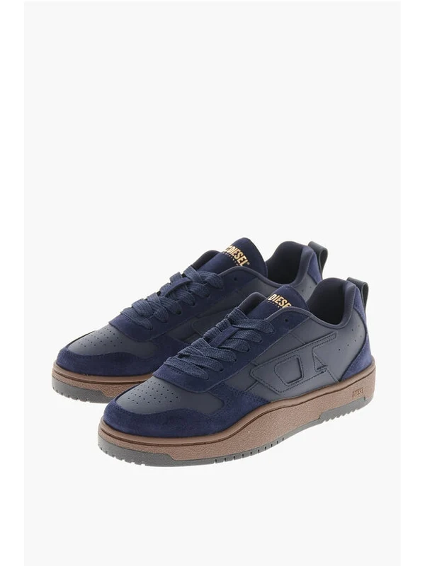 Diesel Navy Low Top Sneakers - Image 2