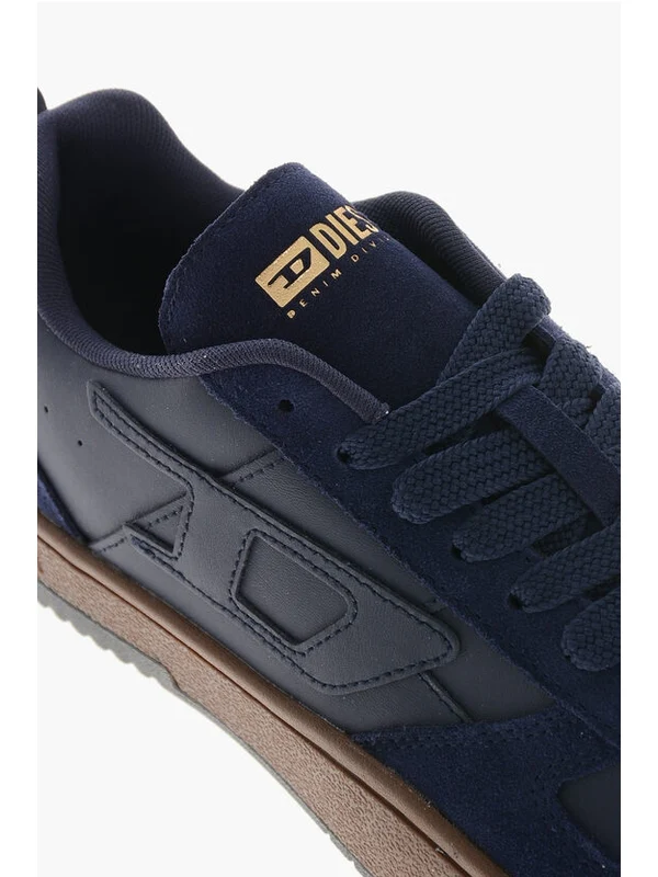 Diesel Navy Low Top Sneakers - Image 4