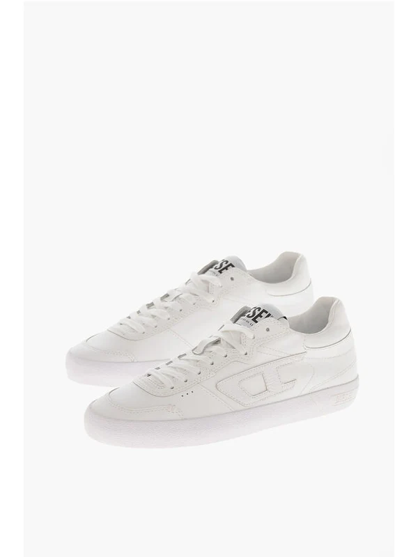 Diesel White Low Top Sneakers - Image 2