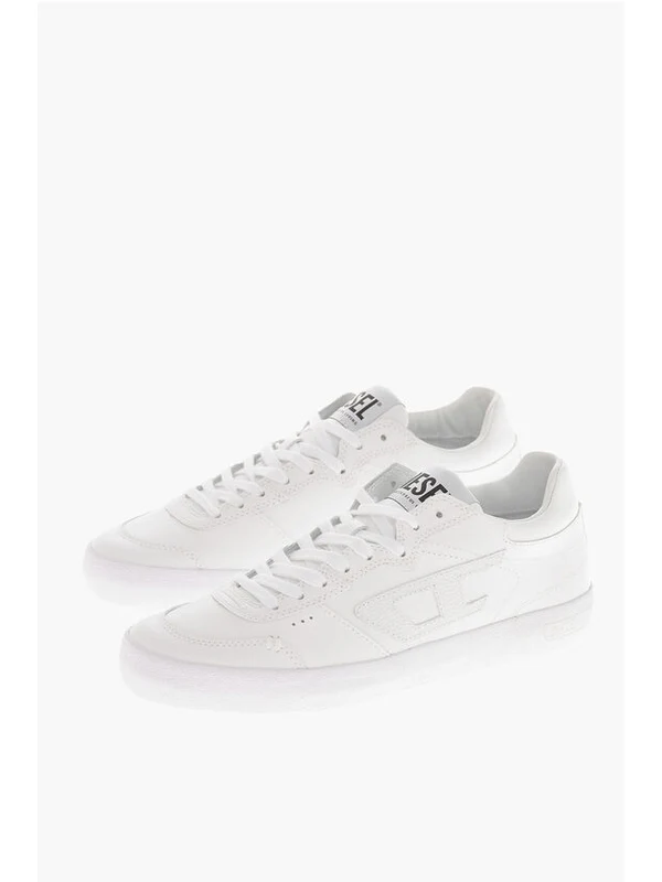 Diesel White Low Top Sneakers - Image 2