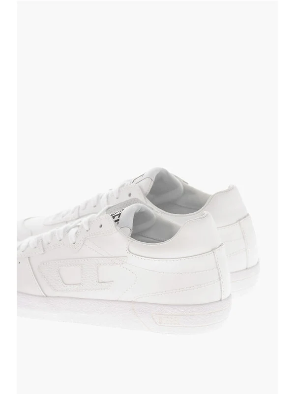 Diesel White Low Top Sneakers - Image 3
