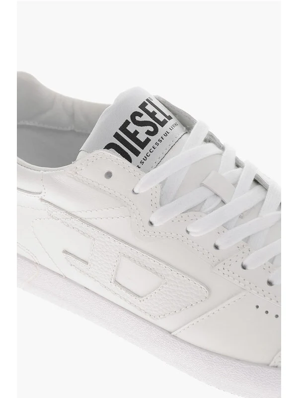 Diesel White Low Top Sneakers - Image 4