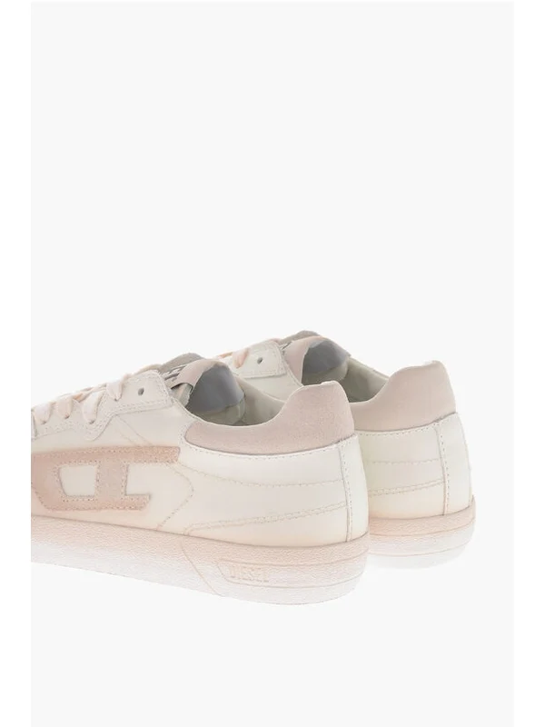 Diesel White Low Top Sneakers - Image 3