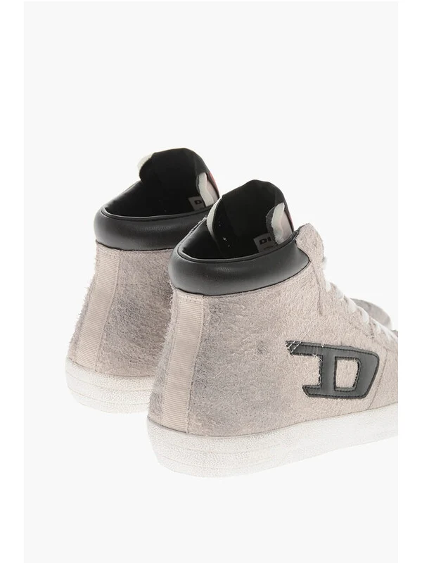 Diesel Beige High Top Sneakers - Image 3