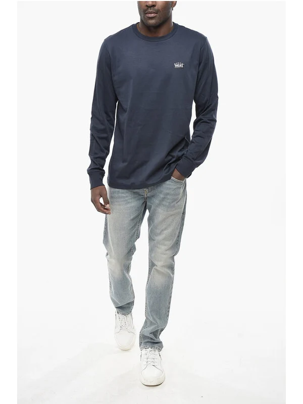 Diesel Navy Long Sleeve - Image 4