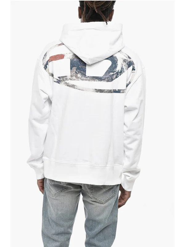 Diesel White Hoodies - Image 2