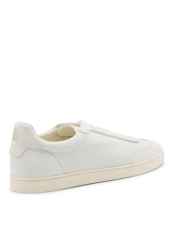 Brunello Cucinelli White Low Top Sneakers - Image 2