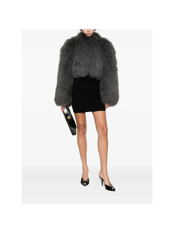 Alaia Grey Fur & Shearling - Image 2