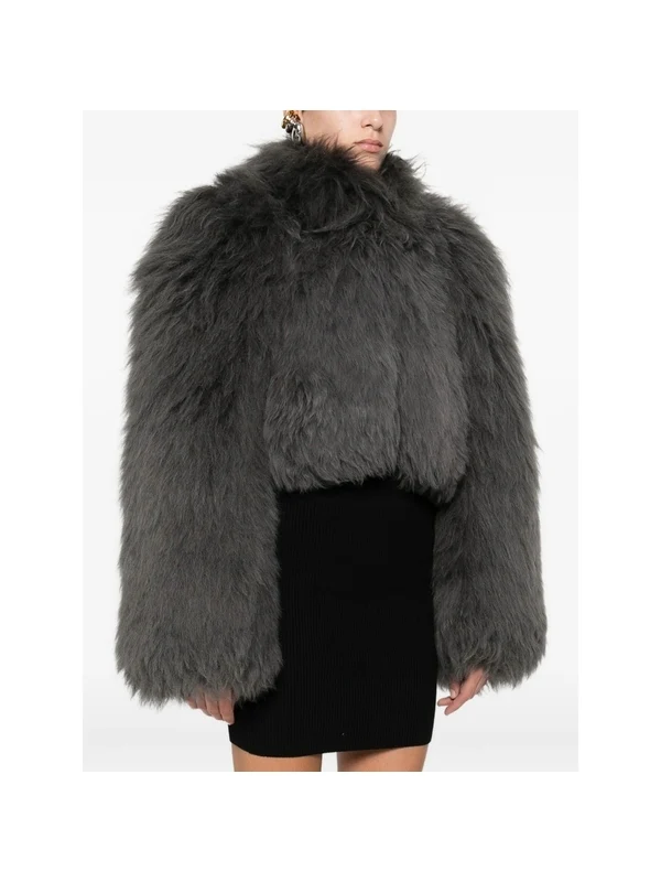 Alaia Grey Fur & Shearling - Image 4