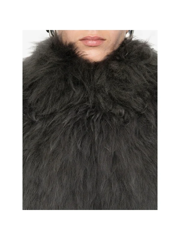 Alaia Grey Fur & Shearling - Image 5