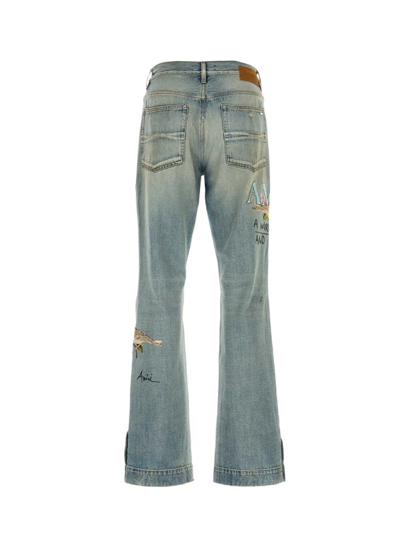 Amiri Blue Denim Pants - Image 2