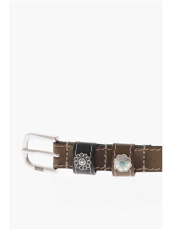 Diesel Brown Leather Belts - Image 2