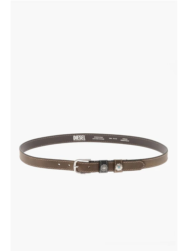 Diesel Brown Leather Belts - Image 3