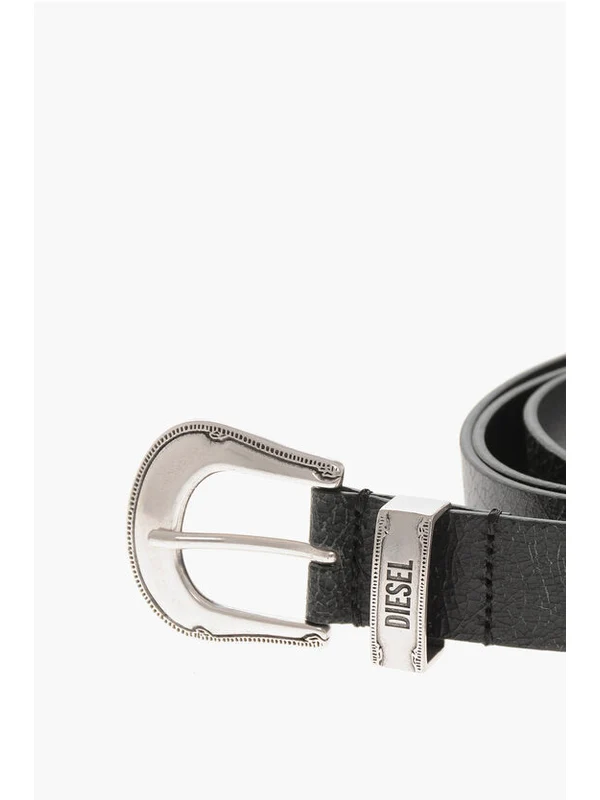 Diesel Black Leather Belts - Image 2