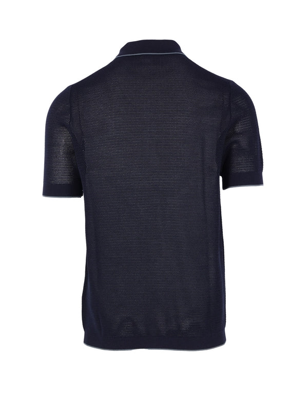Prada Navy Polo Shirts - Image 2