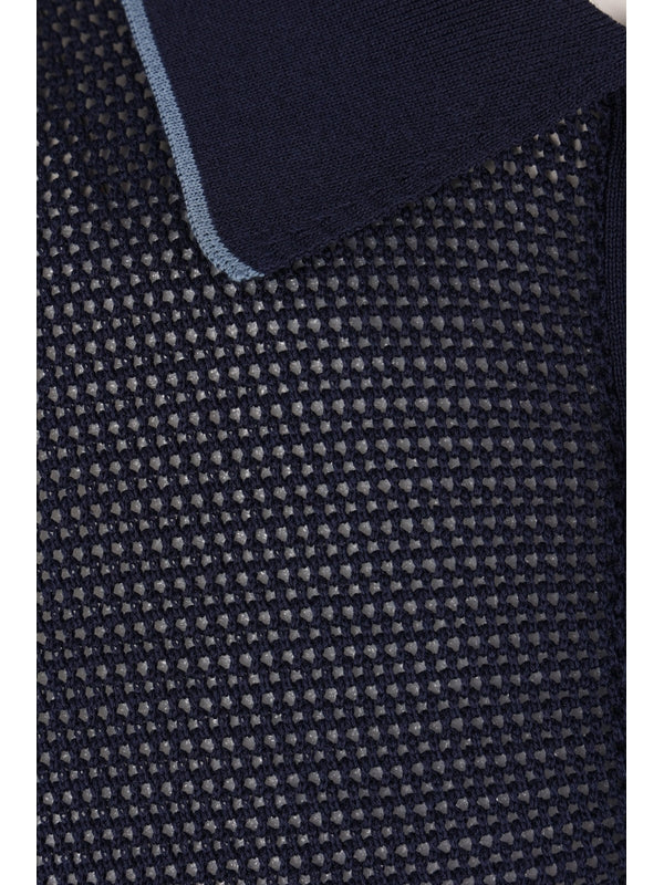 Prada Navy Polo Shirts - Image 4
