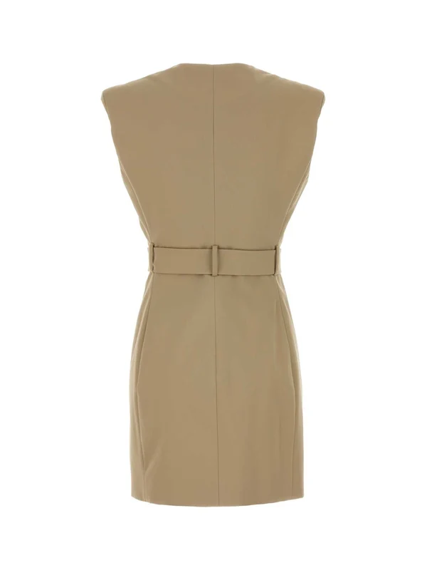 Balmain Beige Mini Dress - Image 2