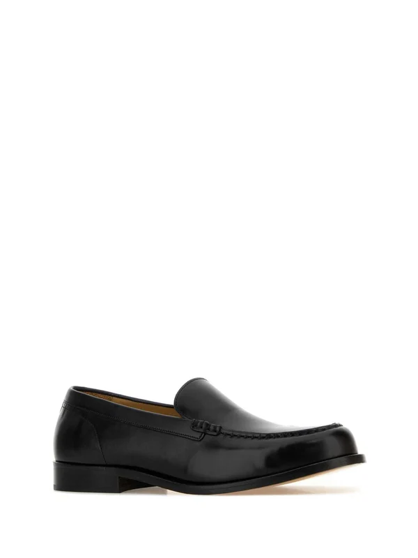 Black Leather Loafers - Image 2