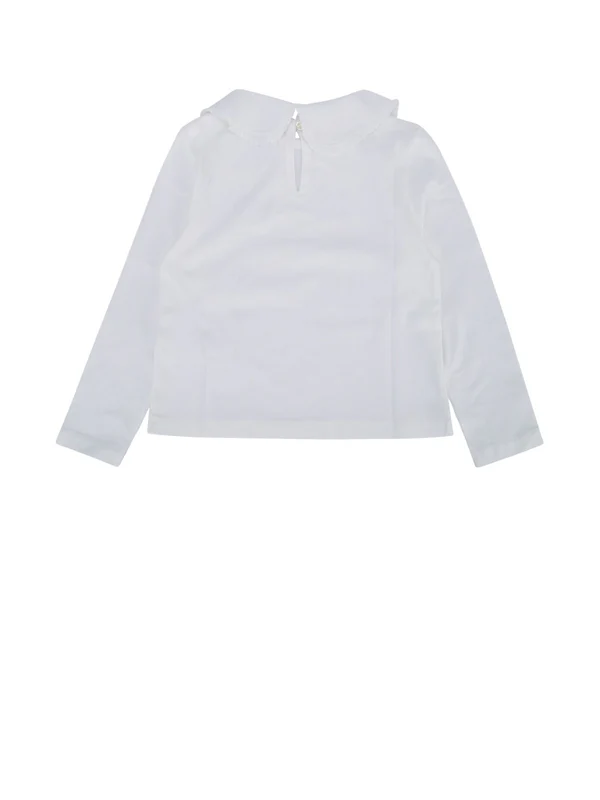 White Cotton Polo Shirt - Image 2