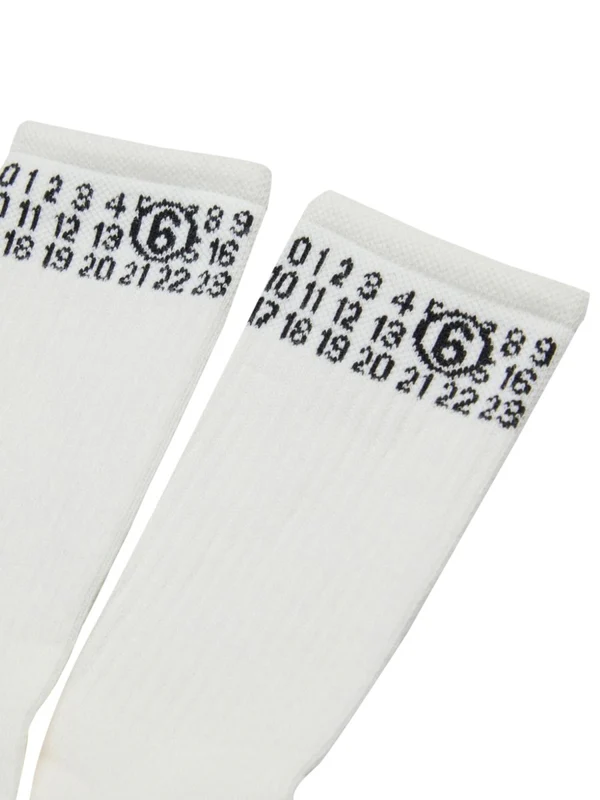 Mm6 Maison Margiela White Socks - Image 7