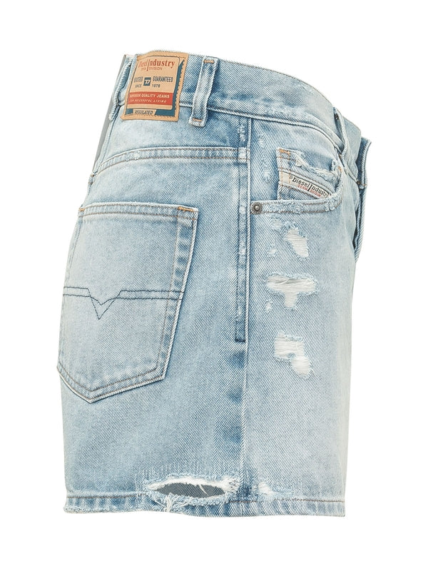 Washing Cotton Denim Shorts - Image 3