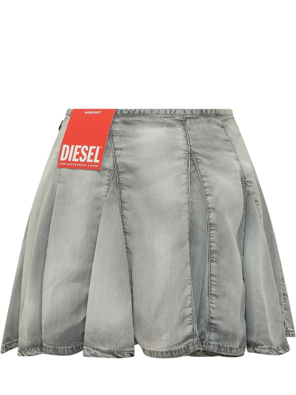 Logo Detail Pleats Mini Skirt - Image 2