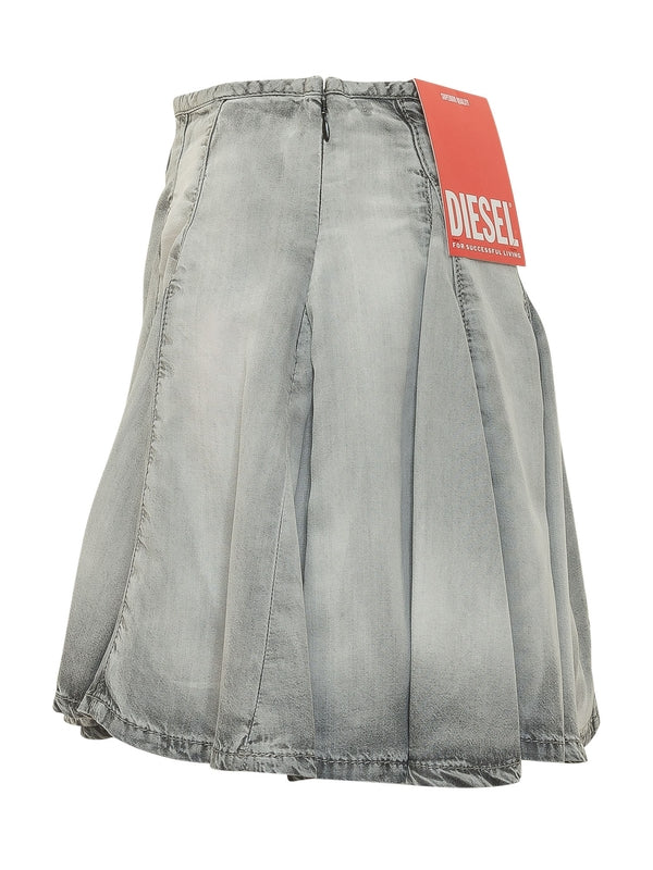 Logo Detail Pleats Mini Skirt - Image 3