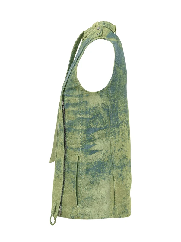 Washing Denim Sleeveless Top - Image 3