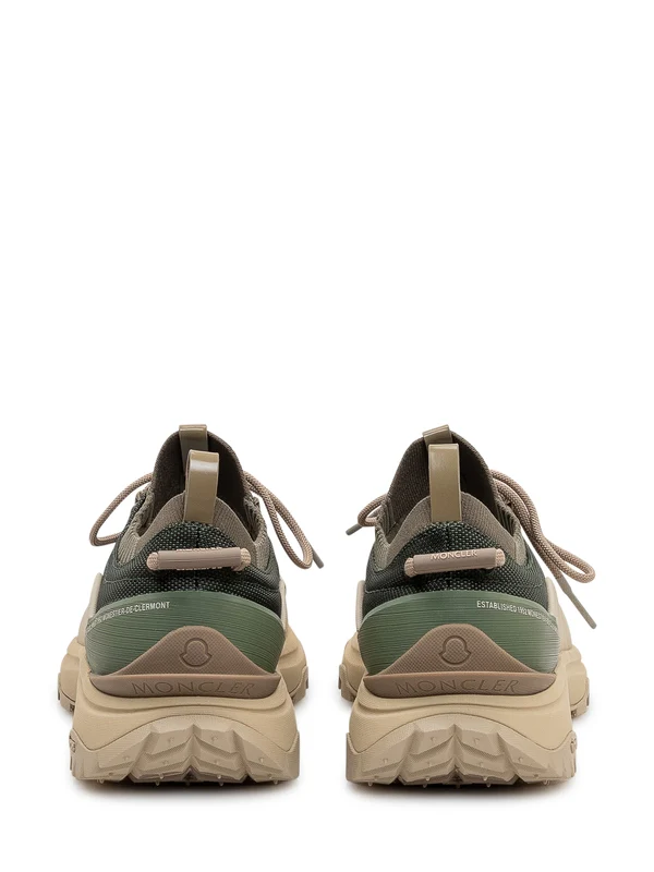Moncler Green Low Top Sneakers - Image 3