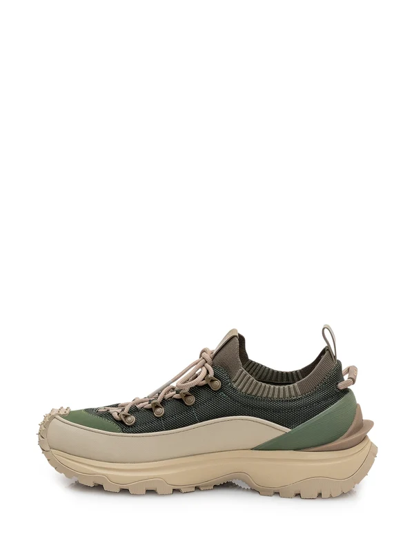 Moncler Green Low Top Sneakers - Image 4