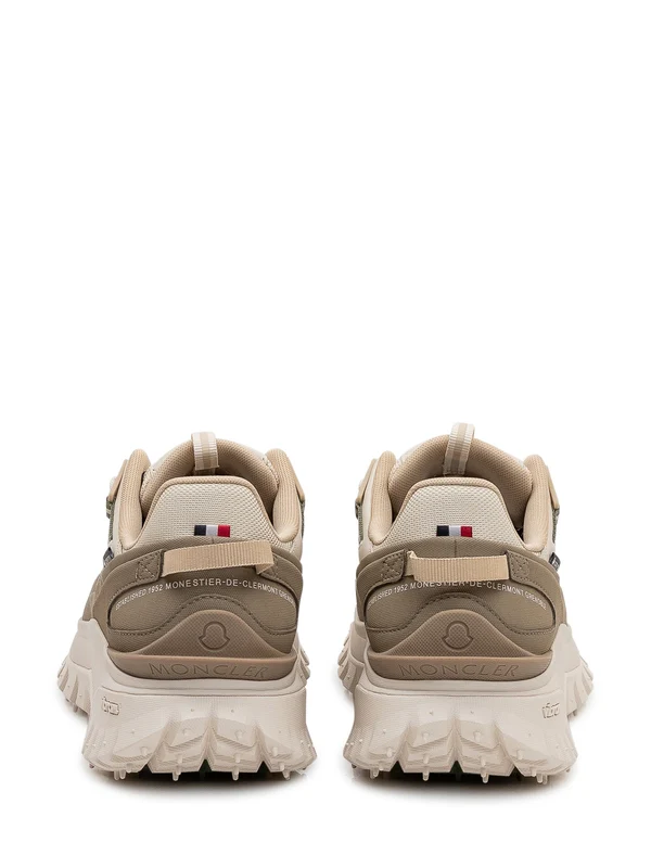 Moncler Beige Low Top Sneakers - Image 3
