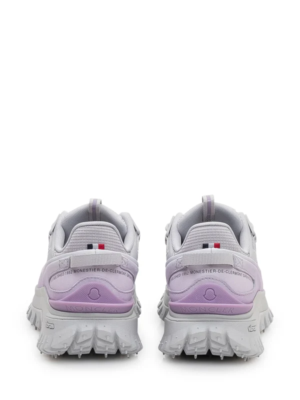 Moncler Purple Low Top Sneakers - Image 3