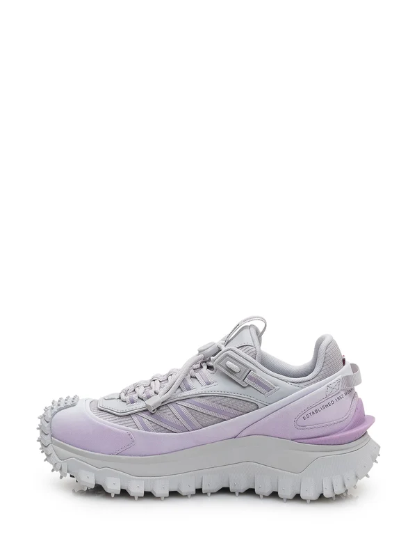 Moncler Purple Low Top Sneakers - Image 4