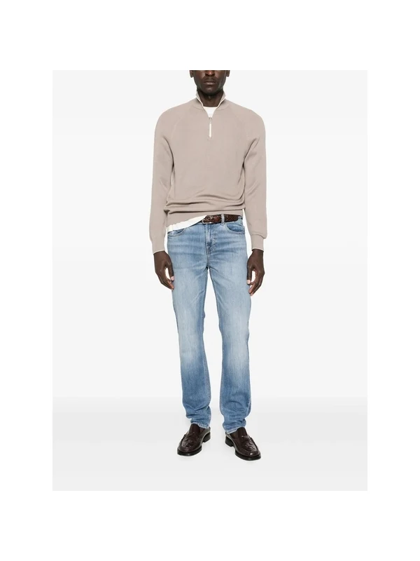 Brunello Cucinelli Grey Knitted - Image 2